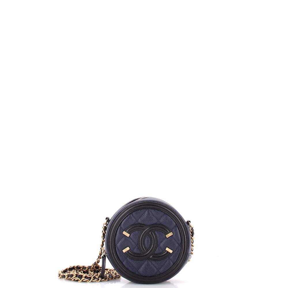 Chanel Filigree Round Clutch With Chain #287683C30B
